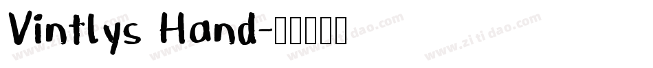 Vintlys Hand字体转换